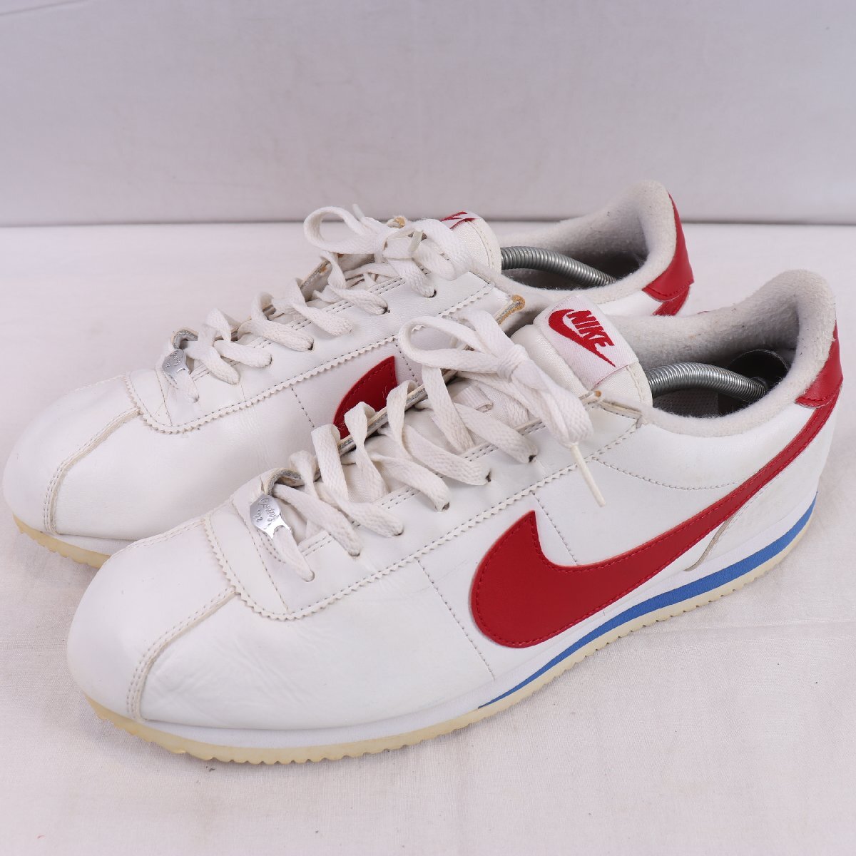 CORTEZ BASIC LEATHER 31.0cm/NIKE コルテッツ ベーシック レザー ナイキ 古着 中古 白 ホワイト 赤 メンズ スニーカー xx9419拍卖