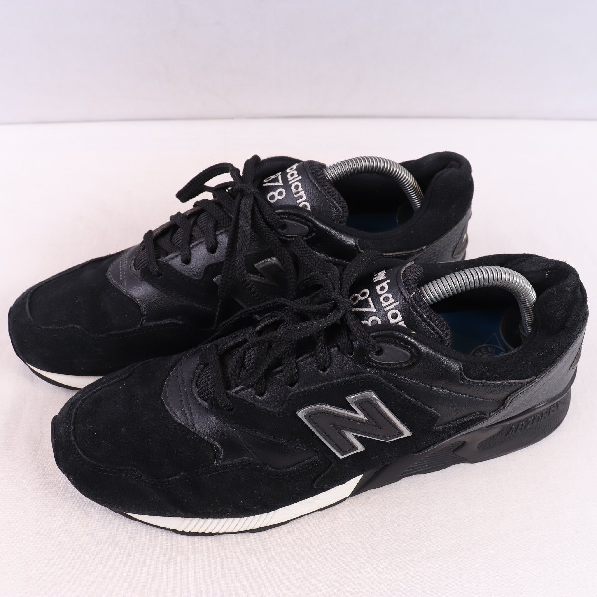 878 ニューバランス 27.0cm/new balance 黒 ブラック 白 ホワイト 中古 古着 メンズ スニーカー yy7107拍卖