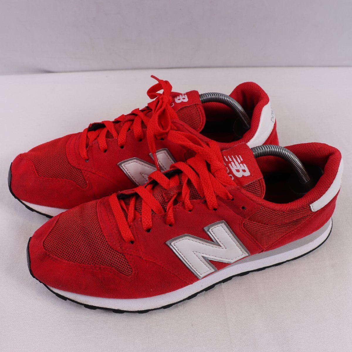 500 ニューバランス 28.0cm/new balance 赤 レッド 白 ホワイト 中古 古着 スニーカー メンズ yy7155拍卖