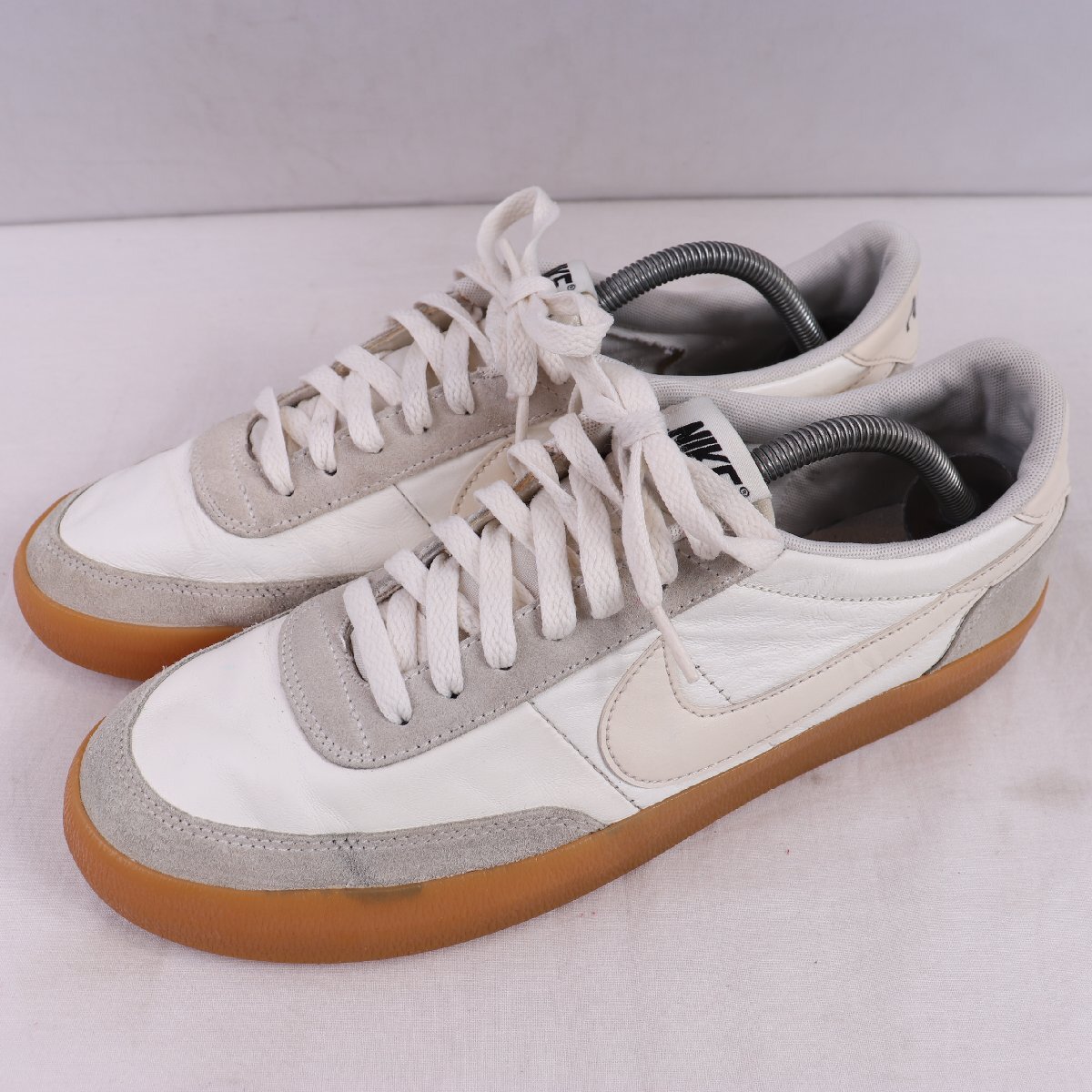 KILLSHOT 2 LEATHER 28.0cm/NIKE キルショット2 ナイキ 古着 中古 ライトグレー 白 ラバーガムソール メンズ xx9442拍卖