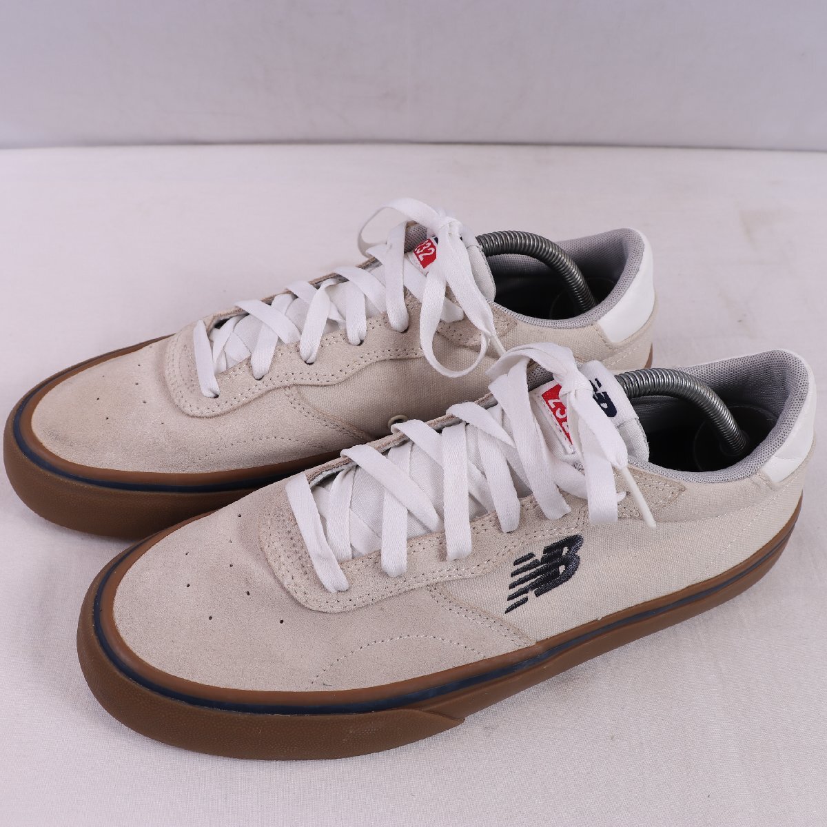 232 ニューバランス 28.0cm/new balance 灰 グレー 紺 ネイビー 茶 ブラウン 白 ホワイト 中古 古着 スニーカー メンズ yy7186拍卖