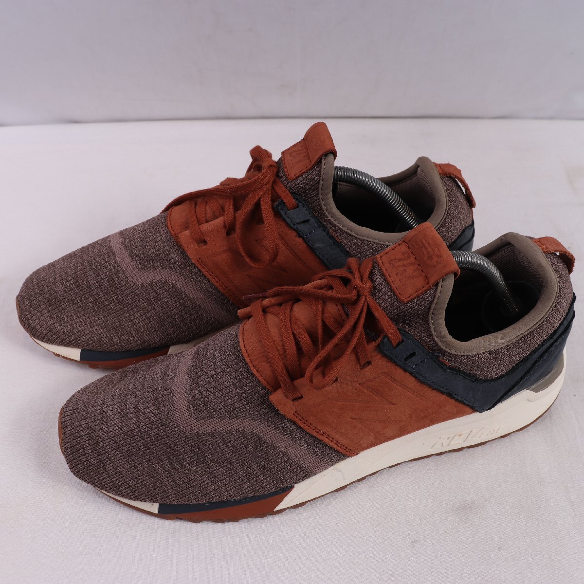 247 ニューバランス 28.0cm/new balance 茶 ブラウン 紺 ネイビー 中古 古着 メンズ スニーカー yy7207拍卖