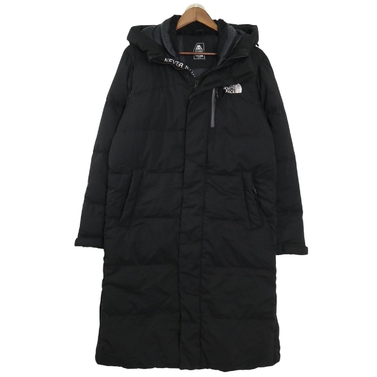 ノースフェイス メンズ S グースダウン THE NORTH FACE ロングダウン ジャケット 黒 マウンテンアスレチックス 中古 古着 nj1拍卖