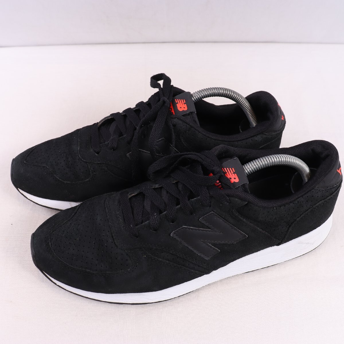 420 ニューバランス 28.0cm/new balance 黒 ブラック 赤 レッド 中古 古着 メンズ スニーカー yy7243拍卖