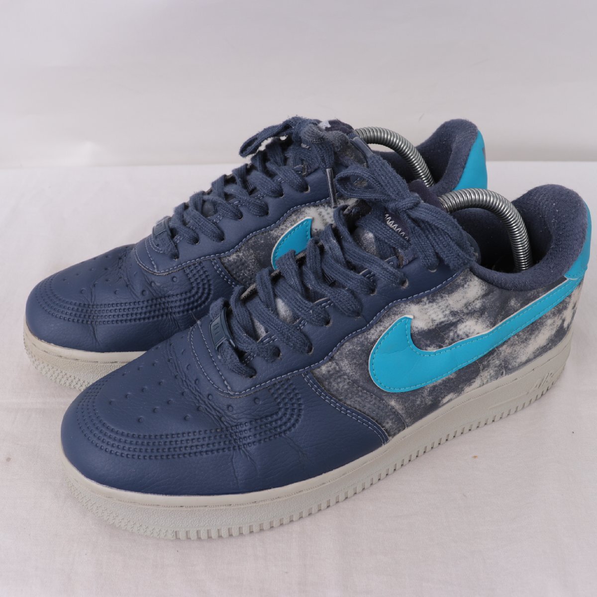 AIR FORCE 1 ID by You 26.5cm /NIKE エアフォース1 ナイキ 古着 中古 紺 ネイビー グレー メンズ スニーカー xx9469拍卖