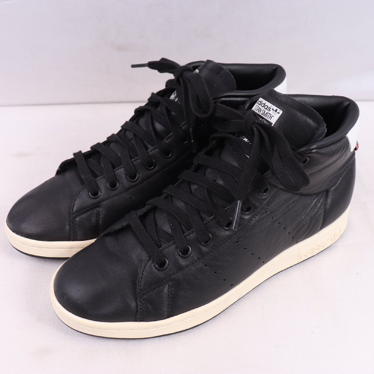 STANSMITH STAN WINTER 26.0cm/adidas スタンスミス スタンウィンター アディダス スニーカー 黒 ブラック 白 中古 古着 メンズ ad6868拍卖