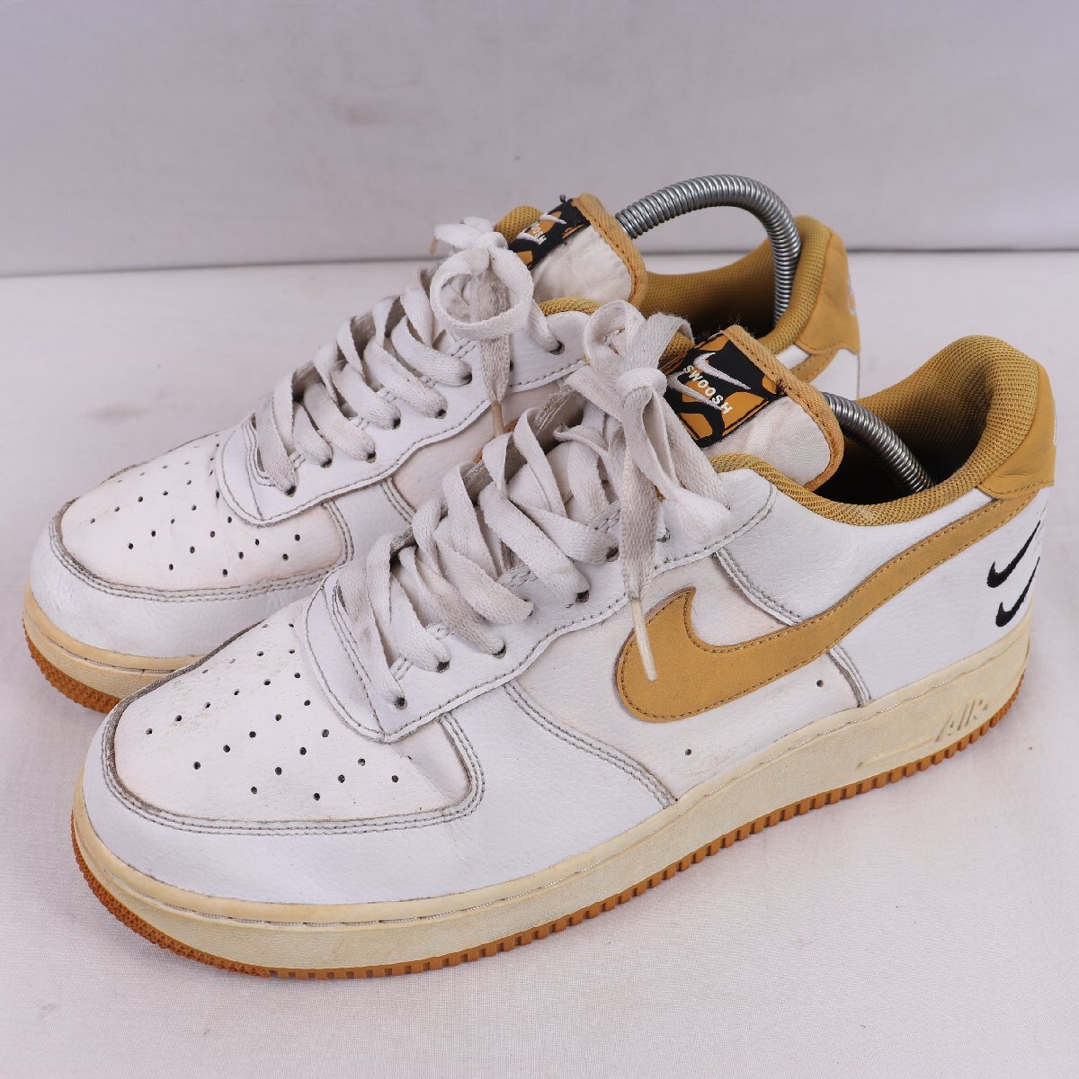 AIR FORCE 1 07 LV8 27.5cm/NIKE エアフォース1 07 LV8 海外展開 日本未入荷ナイキ 古着 中古 白 イエロー メンズ スニーカー xx9483拍卖