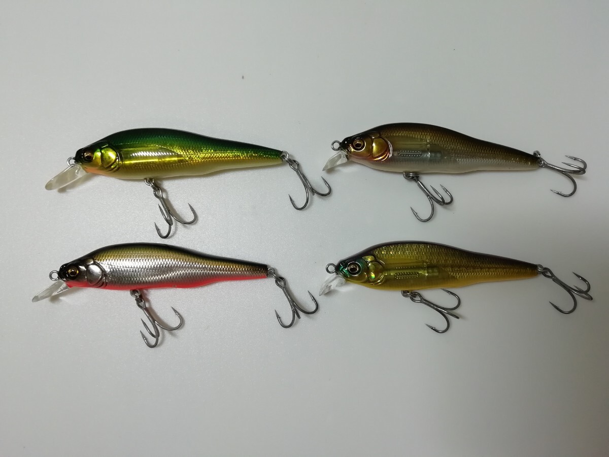 美品 メガバス X-80 SW LBO シャロー 4個セット megabass 80 ito ボートシーバス 河川 シーバス 遠投拍卖