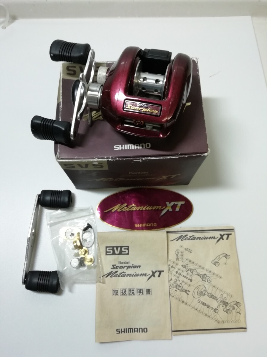 オールド シマノ バンタム スコーピオン 92 メタニウムXT 赤メタ 日本製 ミラクルジム OLD SHIMANO BANTAM SCORPION METANIUM JAPAN拍卖