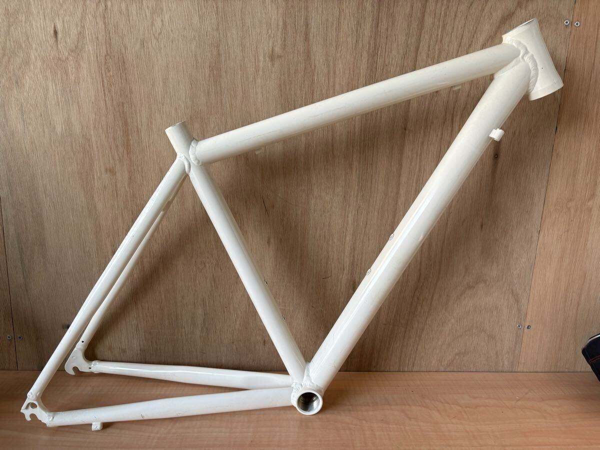 ①ロードバイク アルミフレーム ノンブランド フレーム フロントフォーク無し 自転車屋 中古フレーム カスタム 自転車パーツ拍卖