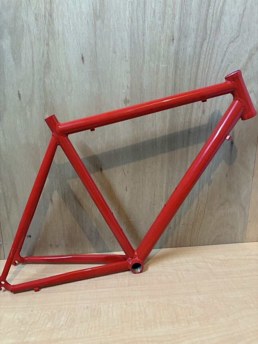 11 ロードバイク アルミフレーム ノンブランド フレーム フロントフォーク無し 自転車屋 中古フレーム カスタム 自転車パーツ拍卖