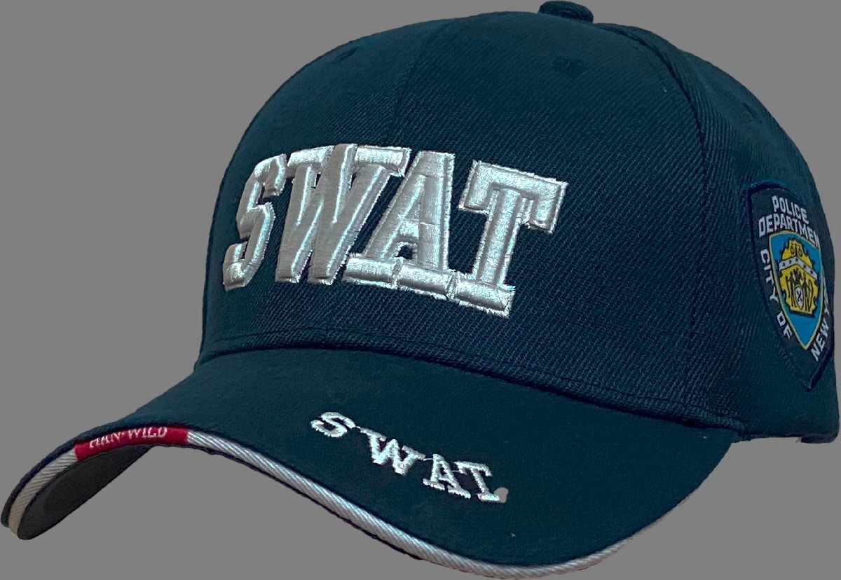 新品★デザインキャップ NY SWAT 紺★特価 拍卖