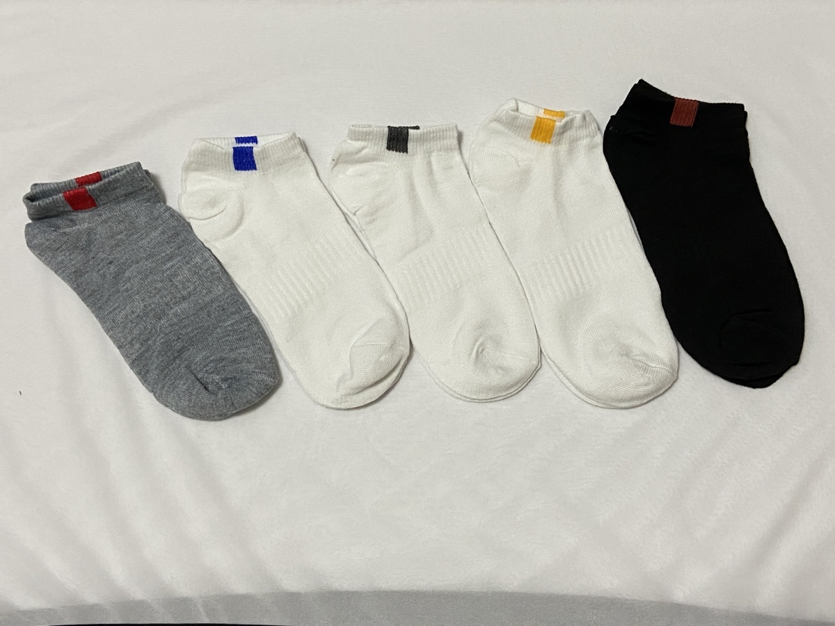 メンズソックス221101☆ショート丈☆5組セット 送料無料拍卖