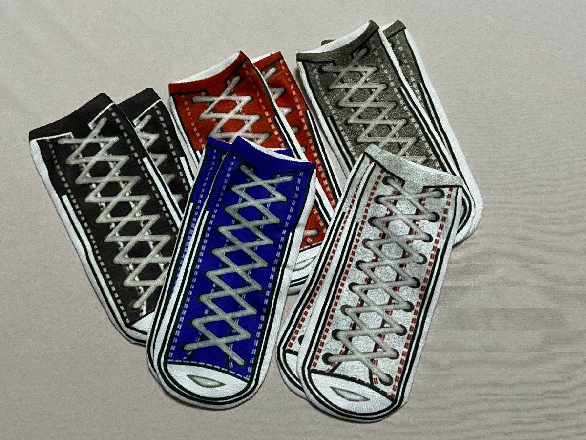 メンズソックス1231☆ショート丈☆5色セット☆拍卖