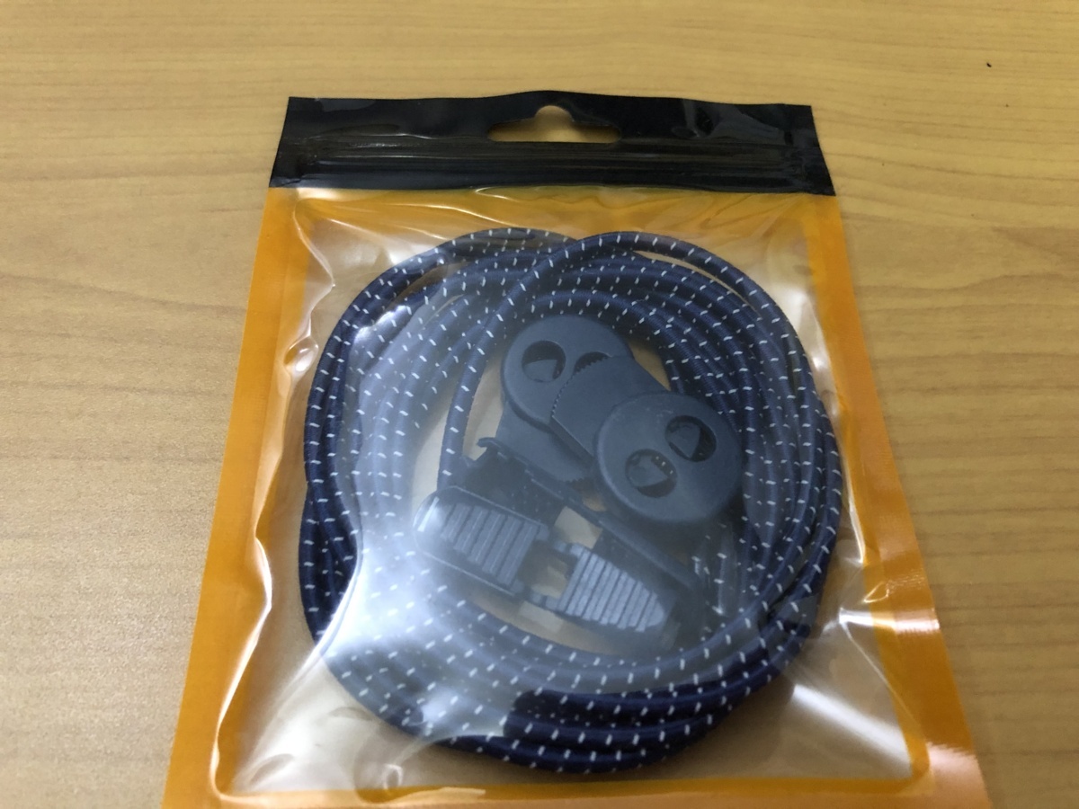 新品☆結ばない靴紐 結ばなくて良い靴紐 解けない ネイビー☆送料無料拍卖