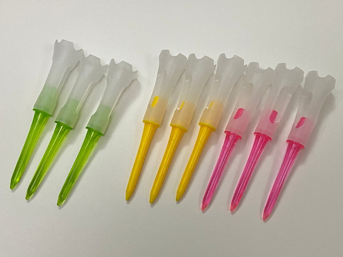 新品☆ゴルフティー 折れにくい 紛失しにくい 9本セット☆定形外郵便可拍卖