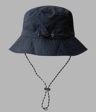 新品★撥水パッカブルハット バケットハット サファリハット コンパクトに折りたたみ 急な雨に レインキャップ 濃紺★特価 拍卖