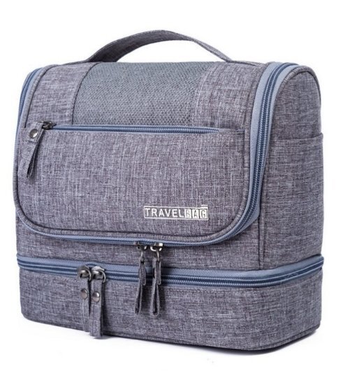 新品☆軽量小型トラベルバック ラウンドバック・小物・手荷物入れに 灰☆ 下段に丁度ボールが1ダース入ります。拍卖