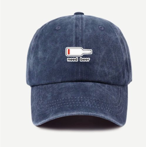 新品★デザインキャップ need beer 紺★特価 拍卖