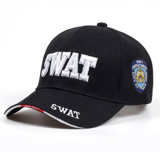 新品★デザインキャップ NY SWAT 黒★特価 拍卖