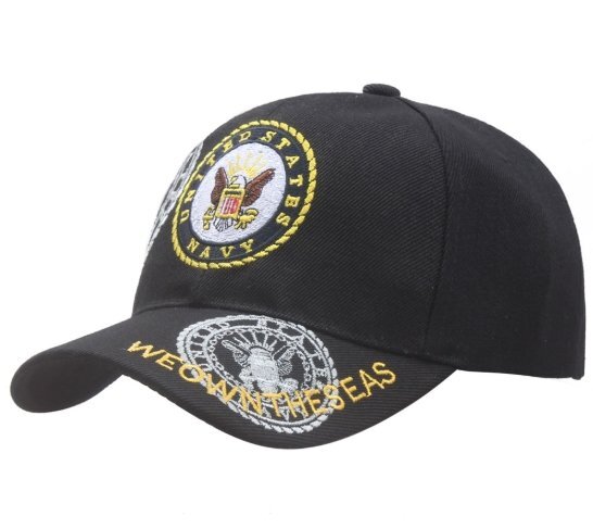 新品★デザインキャップ US NAVY 黒 ①★特価 拍卖