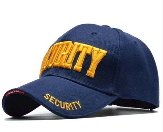 新品★デザインキャップ SECURITY 紺★特価 拍卖