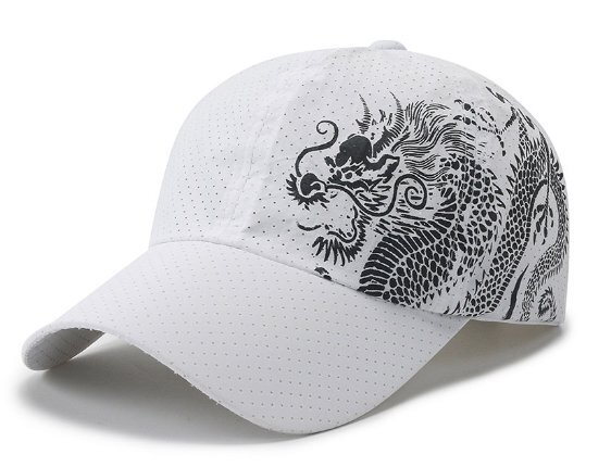 新品★メッシュキャップ ドラゴン 白★特価 拍卖