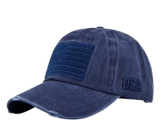 新品★ダメージ加工キャップ 星条旗 紺 ★特価 拍卖