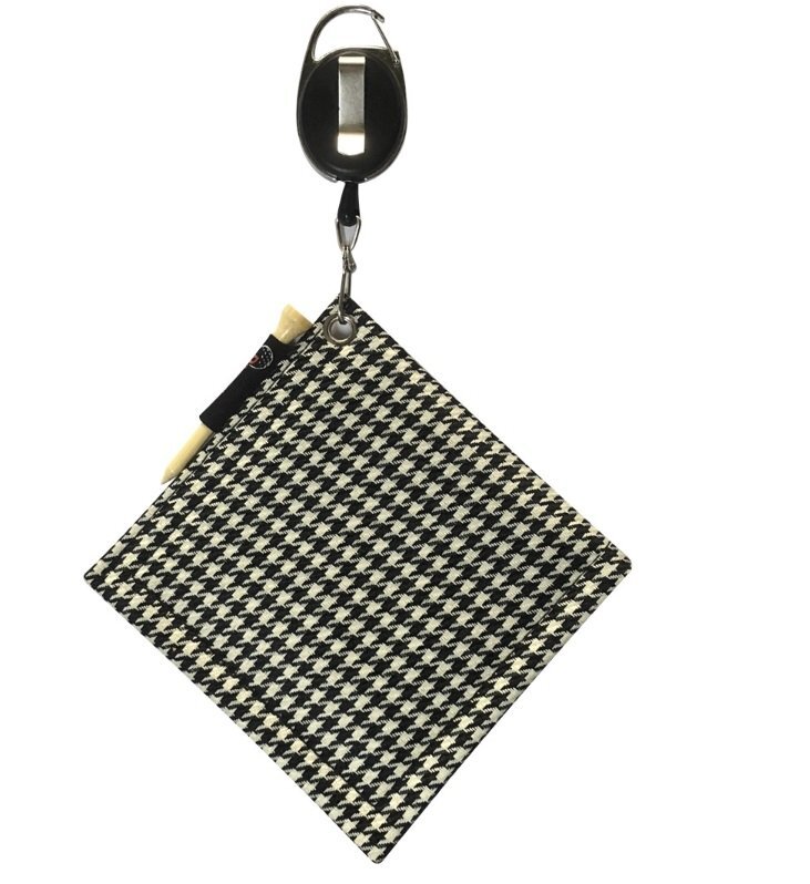 新品☆ゴルフボールクリーナー 黒千鳥☆伸びるストラップ付♪拍卖