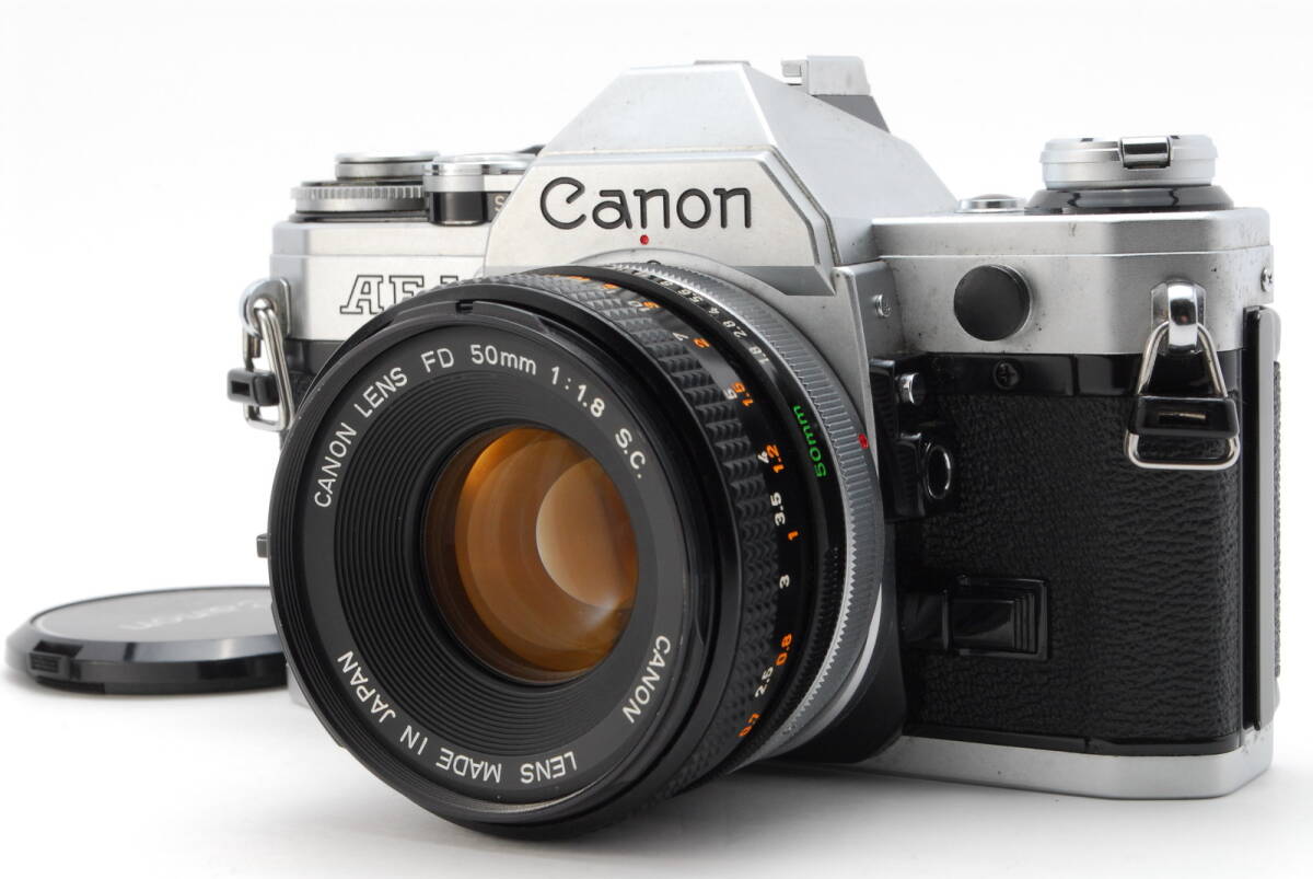 《 良好・動作品 》 Canon キャノン AE-1 SLR 35mm Film Camera FD 50mm f/1.8 S.C. 拍卖
