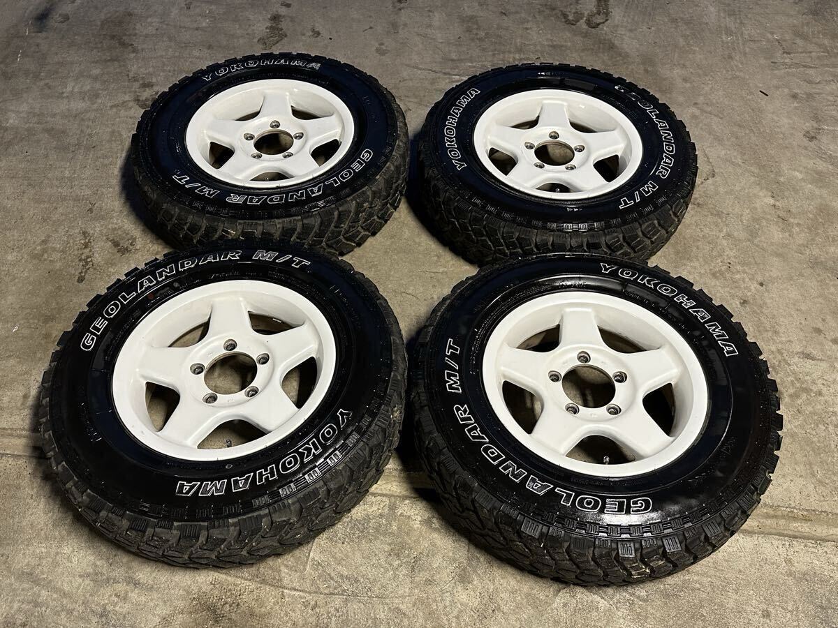 スズキ ジムニー 4X4engineering ブラッドレーV 16インチ 5.5J+22 ジオランダー M/T 6.50R16 セット JA11 JB23 JB64 CCV シープ拍卖