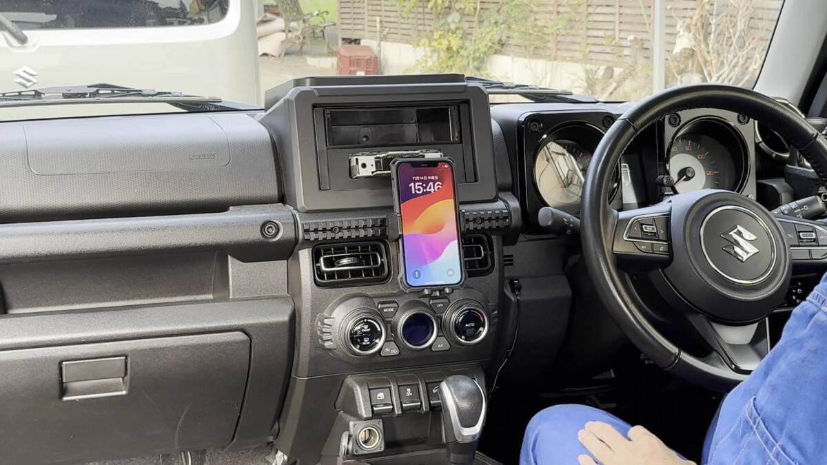 ジムニー専用スマホホルダー シエラ専用スマホホルダー ノマド専用スマホホルダー ガッチリ君センター用 JB64W JB74W JC74W 2025年4月型拍卖