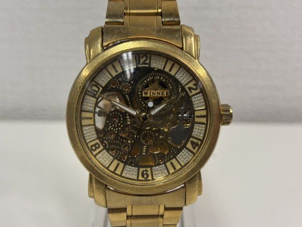 Y567-X15-129◎WINNER ウィナー U8008 メンズ 自動巻き 腕時計 現状品①◎拍卖