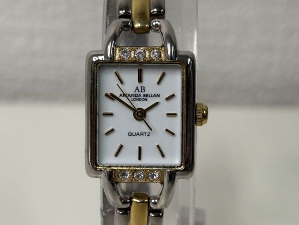 Y523-X13-452◎AB AMANDA BELLAN AB-166L レディース クォーツ 腕時計 現状品①◎拍卖