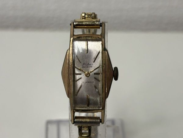 Y513-Y20-5055◎Pilas DELUXE 17石 レディース 手巻き 腕時計 現状品①◎拍卖