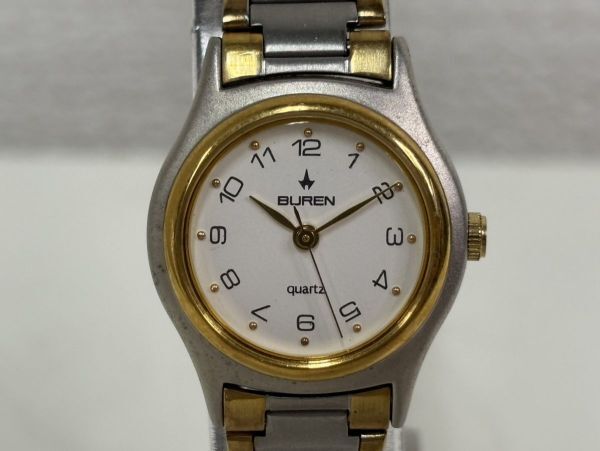 Y390-X10-558◎BUREN quartz BU-218421 レディース クォーツ 腕時計 現状品①◎拍卖