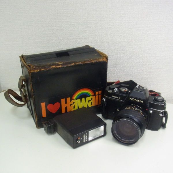 Y338-X13C-32 KONICA コニカ ACOM-1 フィルムカメラ 220310 付属品付き 現状品②拍卖