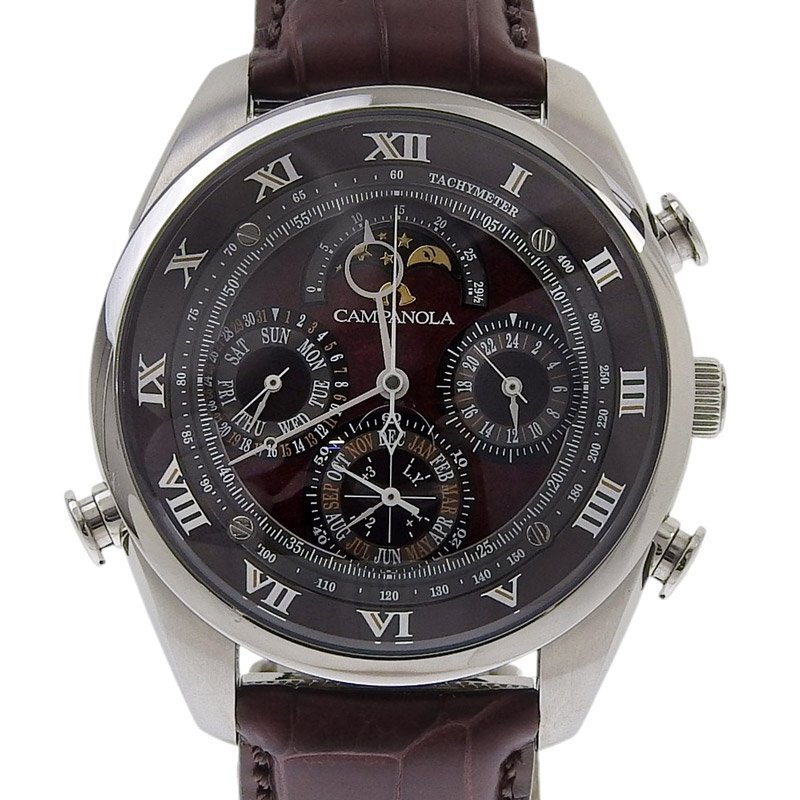 ■ 正規 中古品 参定46.2万■ CITIZEN シチズン ■ カンパノラ 深緋 AH4080-01Z ■ 赤 6772-T025315 リピーター ムーンフェイズ グラコン拍卖