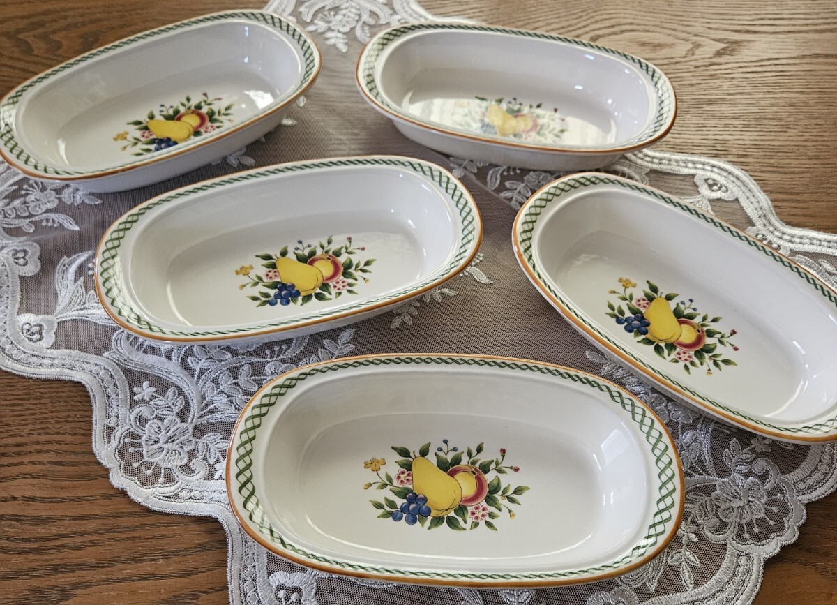 NIKKO Orchard ニッコー オーチャード グラタン皿 フルーツ柄 5枚拍卖