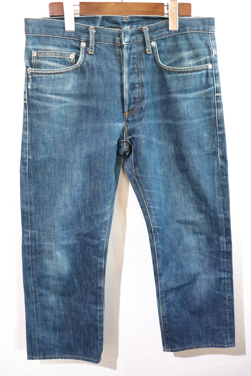 07AW 即決 Dior Homme ディオールオム 2007AW ヴィンテージ ユーズド加工 スリム デニムパンツ メンズ 30 7H3110530184拍卖