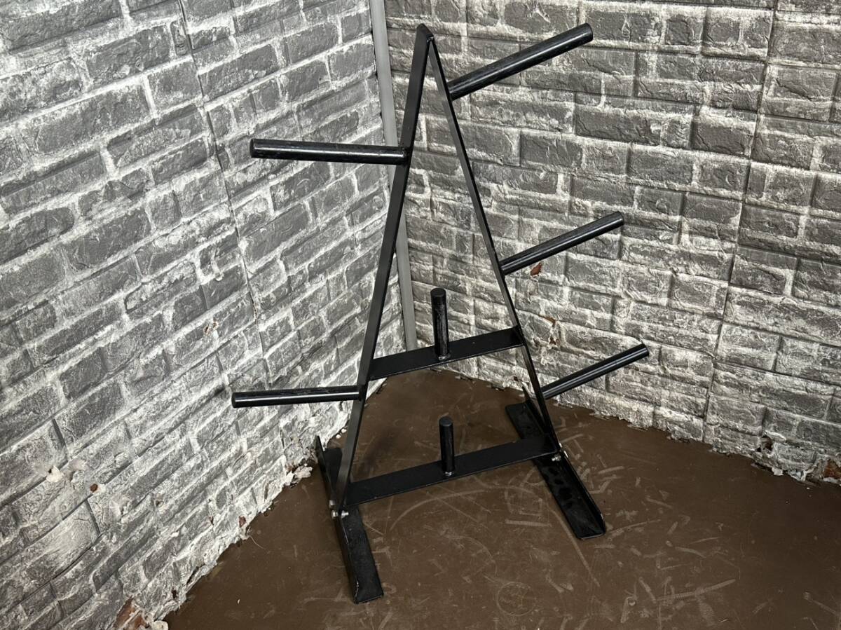無メーカー プレートツリー H88×W45×D38cm 穴径26mm 筋トレ トレーニング「21451」拍卖