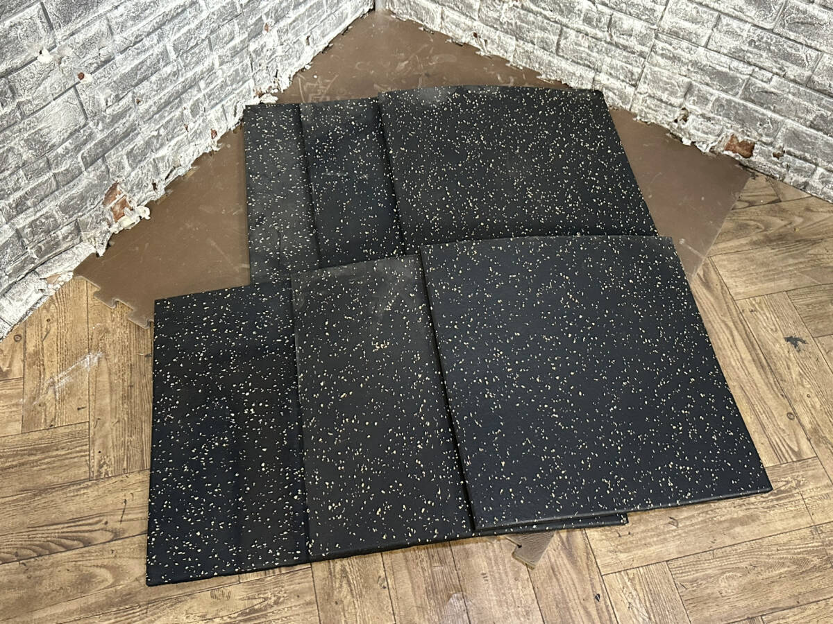 無メーカー ゴムマット トレーニングマット 6枚セット 50×50cm 筋トレ/トレーニング 「21546」拍卖