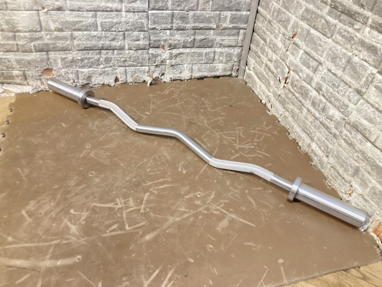 無メーカー オリンピックEZバー 全長120cm 筋トレ トレーニング 穴径50mm「21565」拍卖