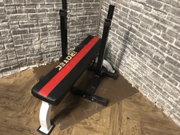 無メーカー スクワットスタンド iROTEC アイロテック フラットベンチ 筋トレ エリア限定 埼玉県川口市発拍卖