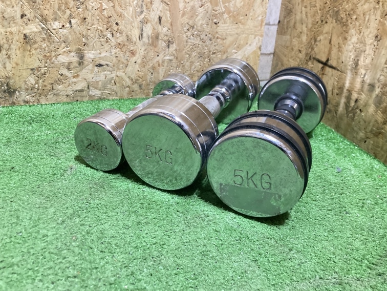 ダンベルセット 2Kg×1/5Kg×2/計12Kg 筋トレ/トレーニング 「21594」 拍卖