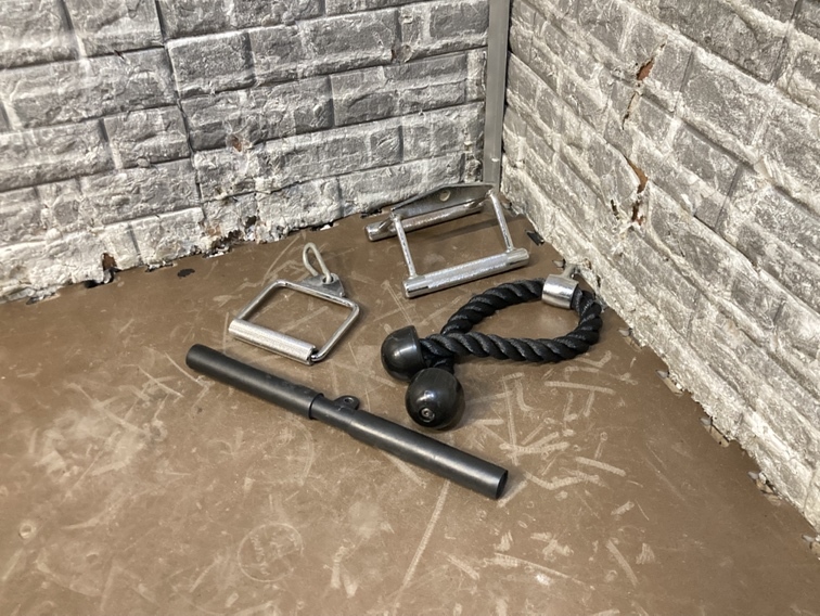 無メーカー ケーブルアタッチメント4点セット 筋トレ/トレーニング 「21602」拍卖