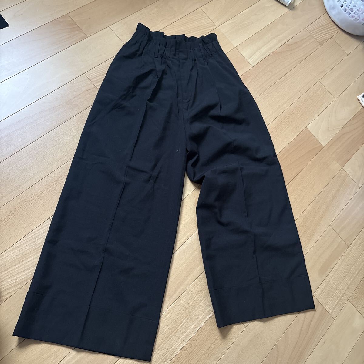 ジャーナルスタンダード JOURNAL STANDARD ワイドパンツ 黒 AW 38拍卖