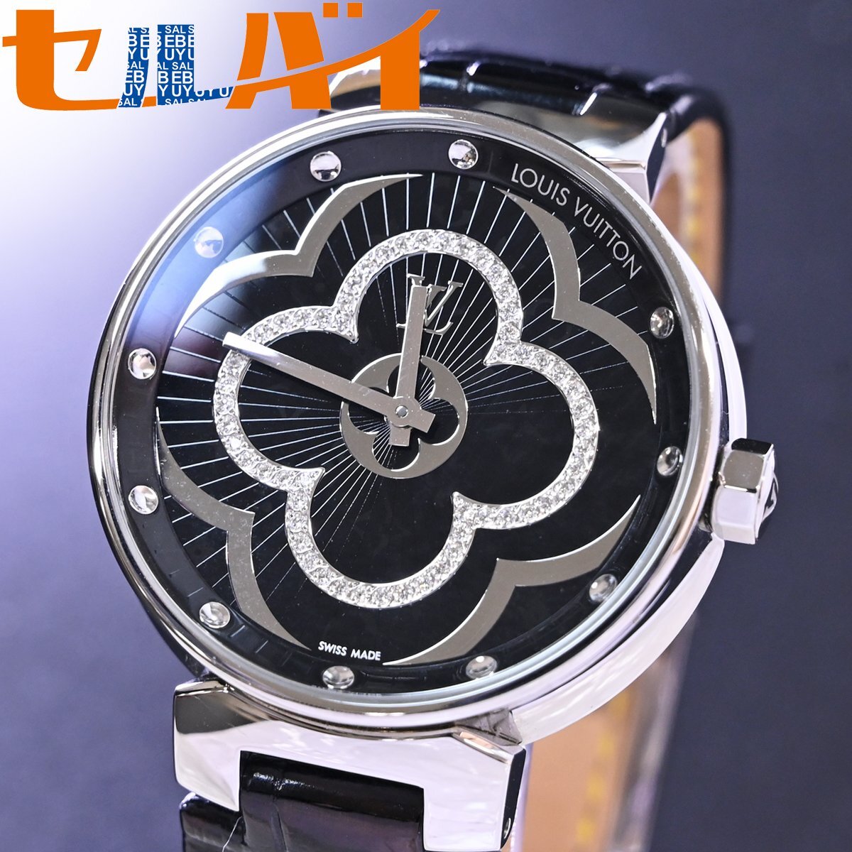 本物 極上品 ルイヴィトン 極希少 ダイヤモンド ムーンディヴァイン タンブール ハイジュエリーウォッチ 宝飾腕時計 保存箱 LOUIS VUITTON拍卖