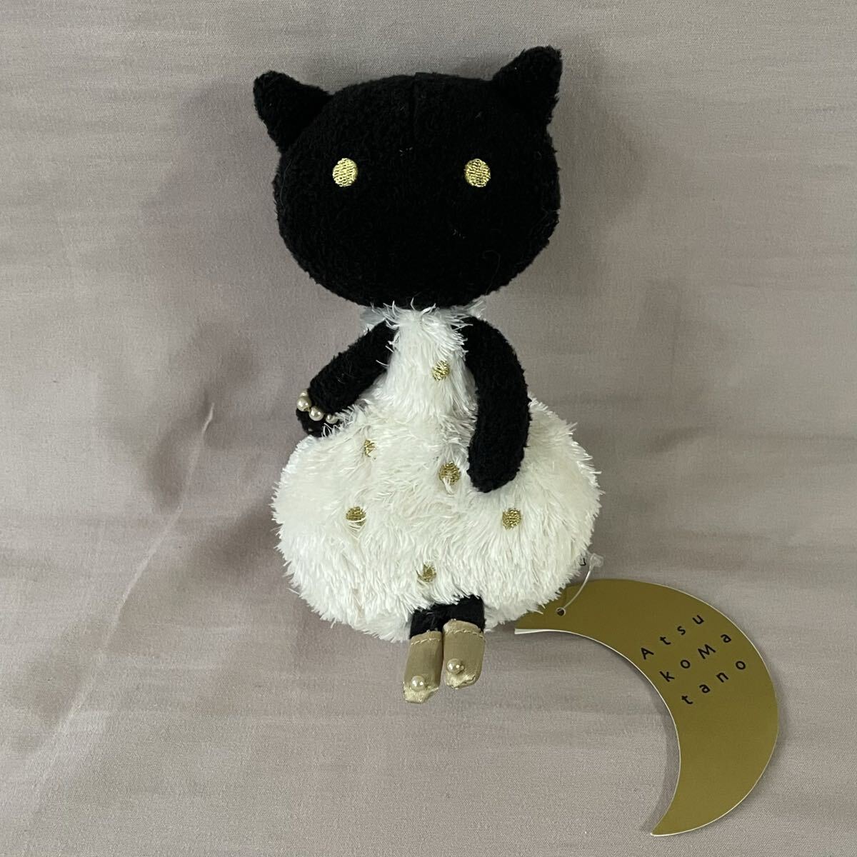 アツコマタノ Atsuko Matano マシュマロ ネコ S ぬいぐるみ 黒猫拍卖