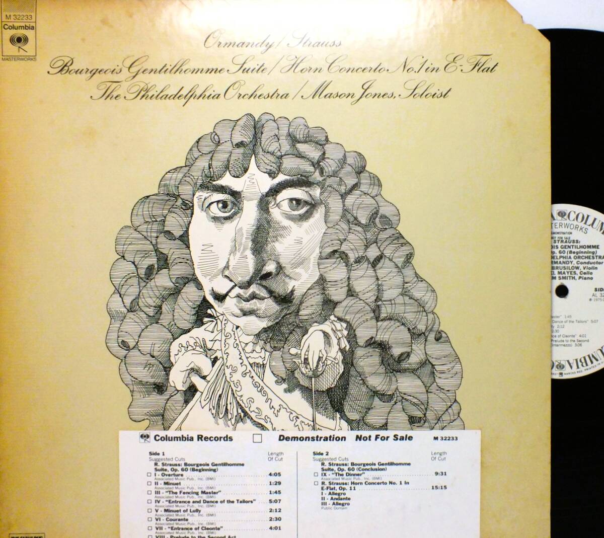 M 32233 ユージン・オーマンディ ORMANDY リヒャルト・シュトラウス BOURGEOIS GENTILHOMME SUITE LP【8商品以上同梱で送料無料】2510拍卖